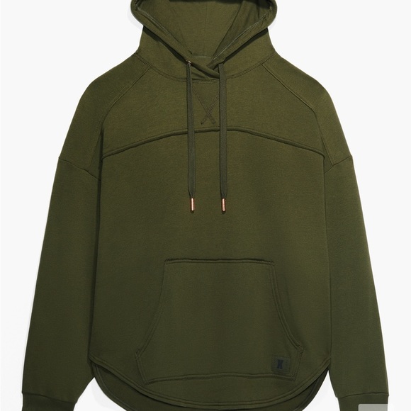 Savage X Fenty Deep Forest Green Longsleeve Oversized Pullover Xssential Hoodie - Picture 6 of 16